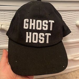 Disney Parks Haunted Mansion Ghost Host Black Baseball Cap